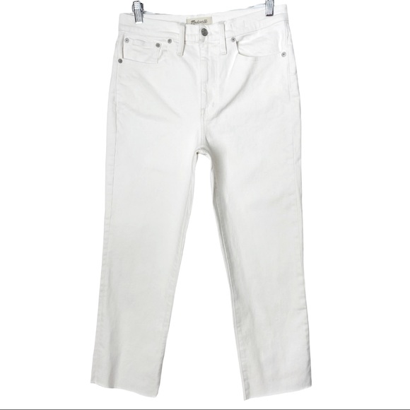 Madewell The High-Rise Slim Boyjean in Tile White, 27 T - Picture 4 of 15